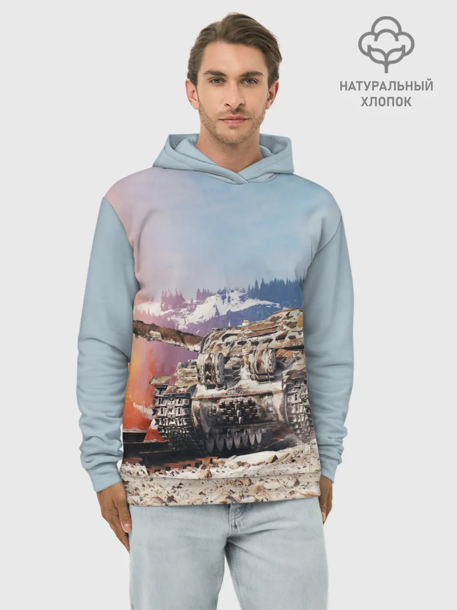 Худи мужской база хлопок / ТАНК