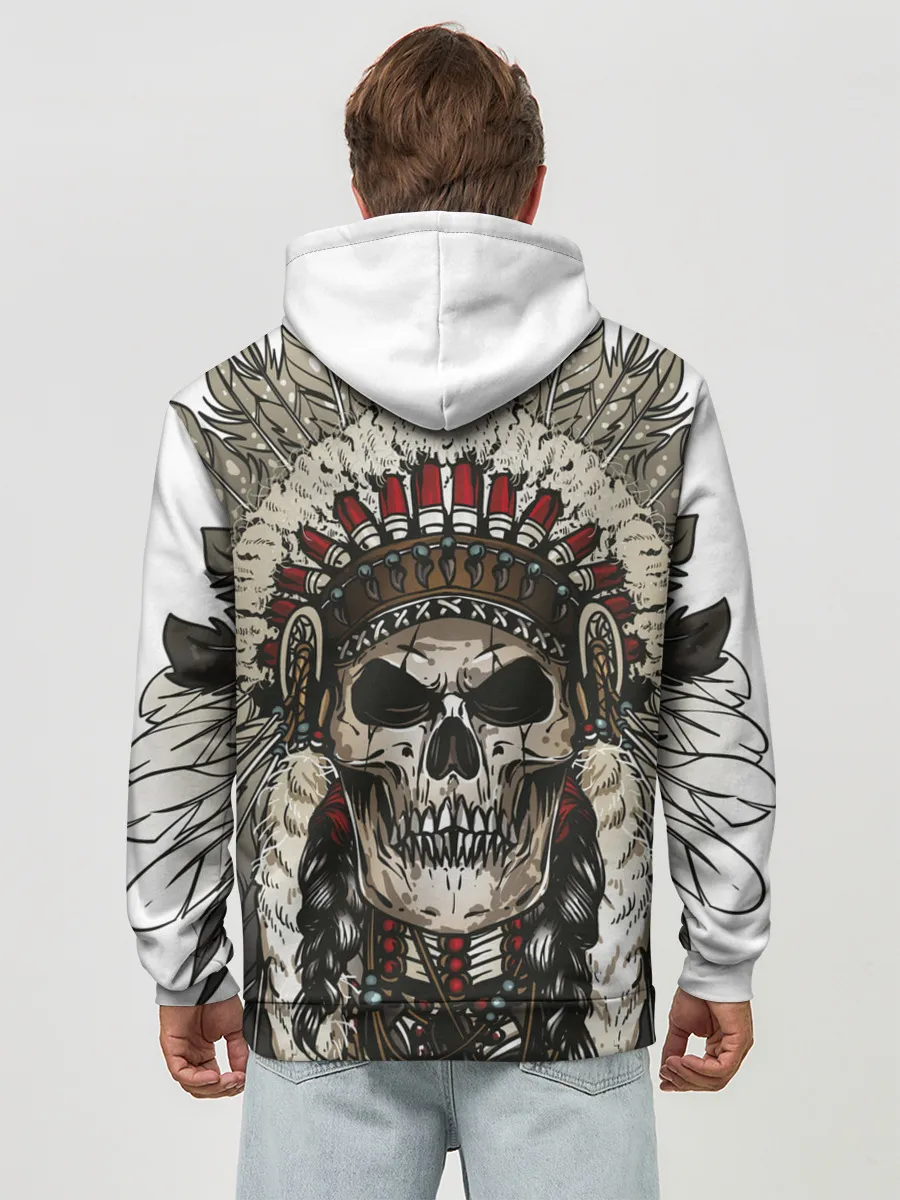 Худи мужской база хлопок / Leader of indian skeletons