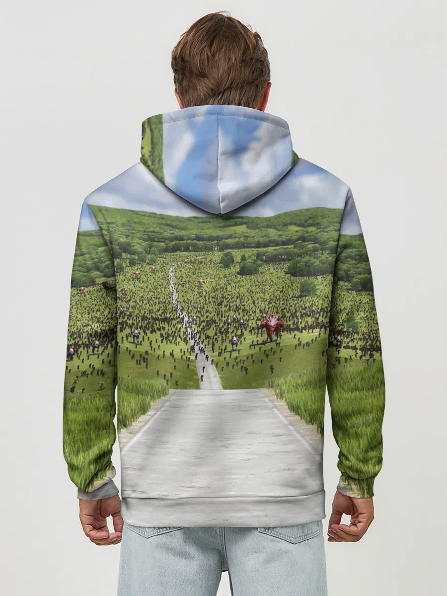 Худи мужской база хлопок / SERIOUS SAM 4: PLANET BADASS