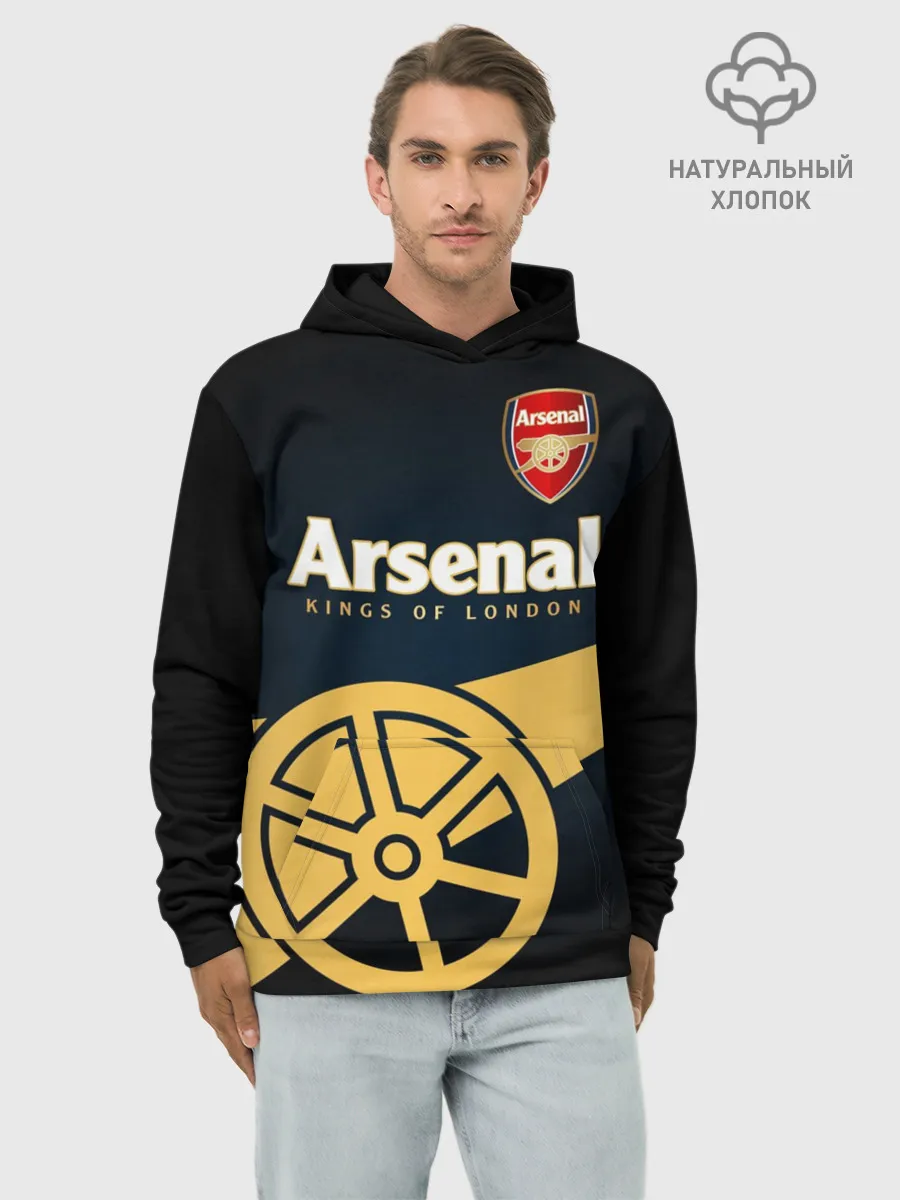 Худи мужской база хлопок / Arsenal