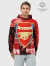 Худи мужской база хлопок / Arsenal
