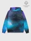 Худи мужской база хлопок / Рисованный Космос