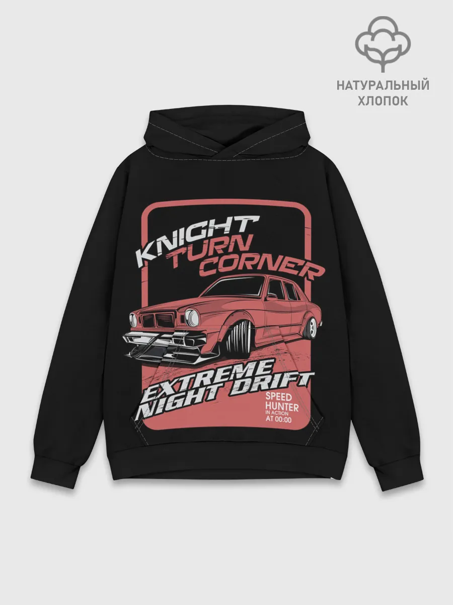 Худи мужской база хлопок / Extreme night drift
