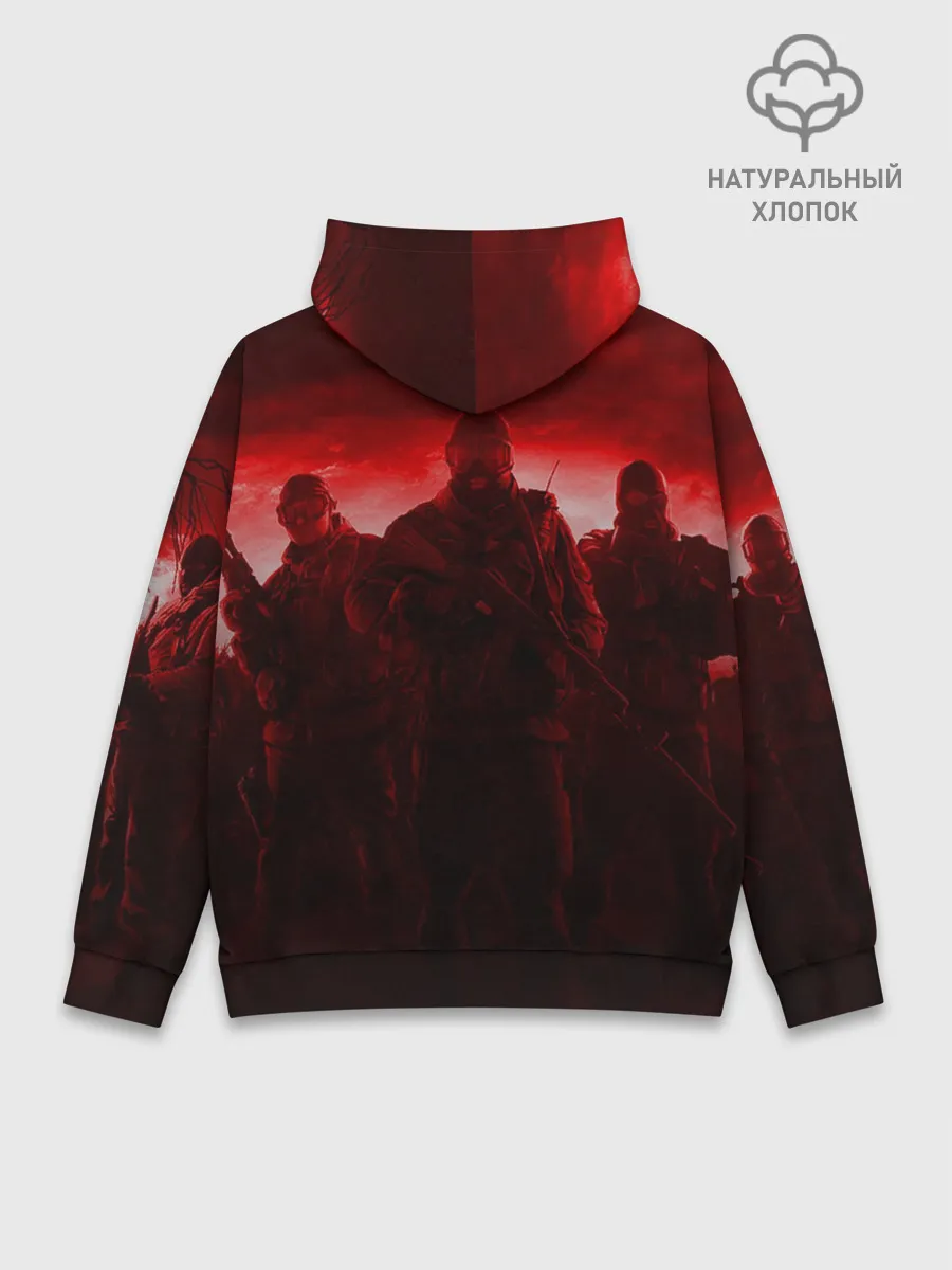 Худи мужской база хлопок / STALKER ДОЛГ