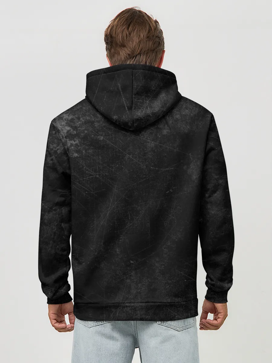 Худи мужской база хлопок / Острые козырьки