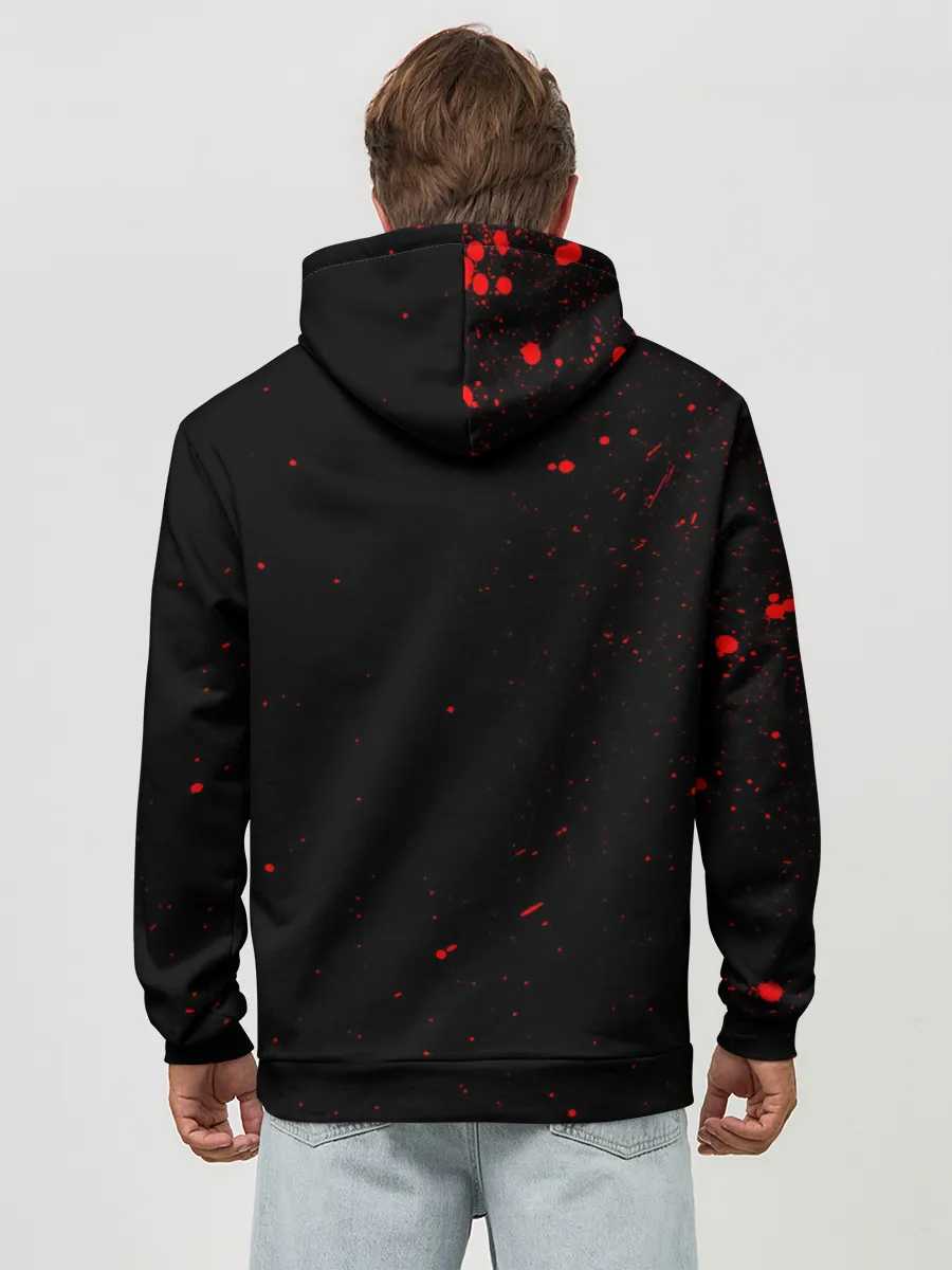 Худи мужской база хлопок / Острые козырьки