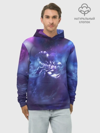 Худи мужской база хлопок / Скорпион