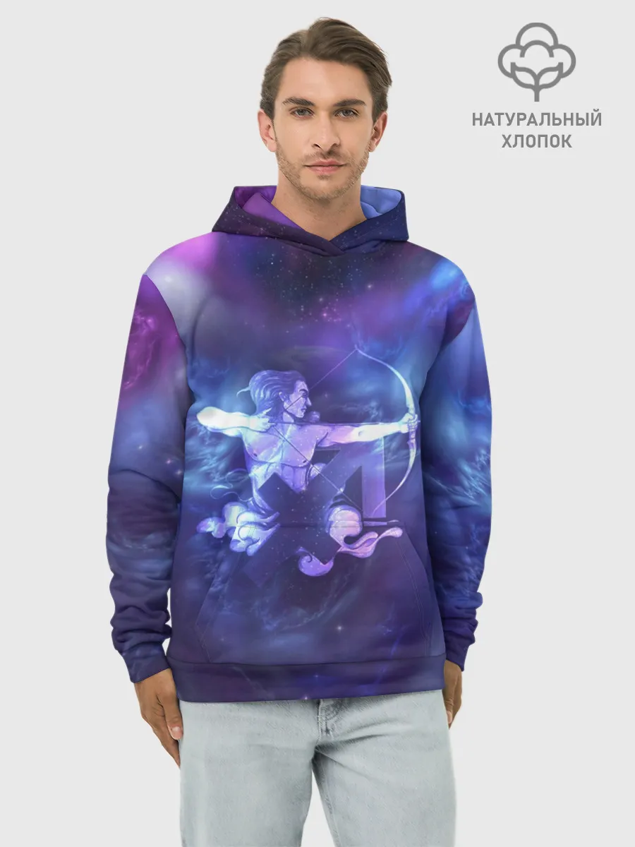 Худи мужской база хлопок / Стрелец