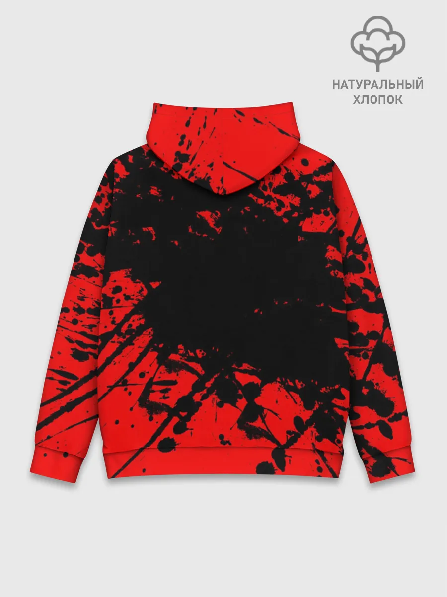 Худи мужской база хлопок / Stalker GSC red