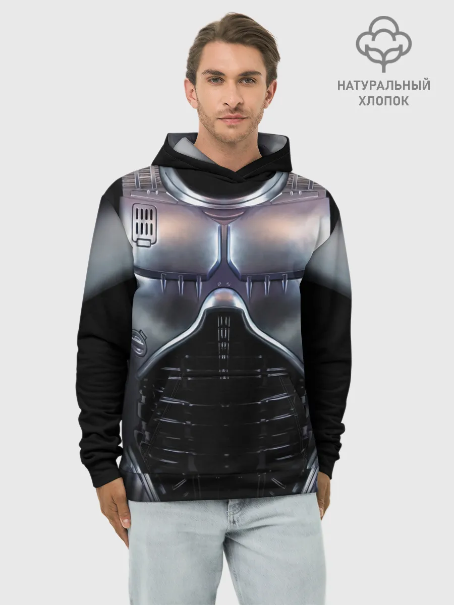 Худи мужской база хлопок / Робокоп