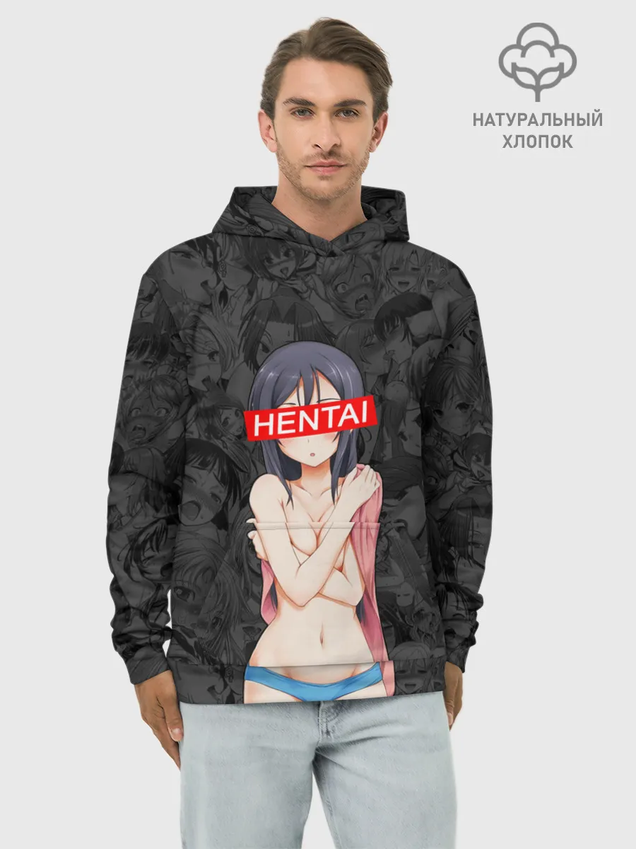 Худи мужской база хлопок / Японская анимация