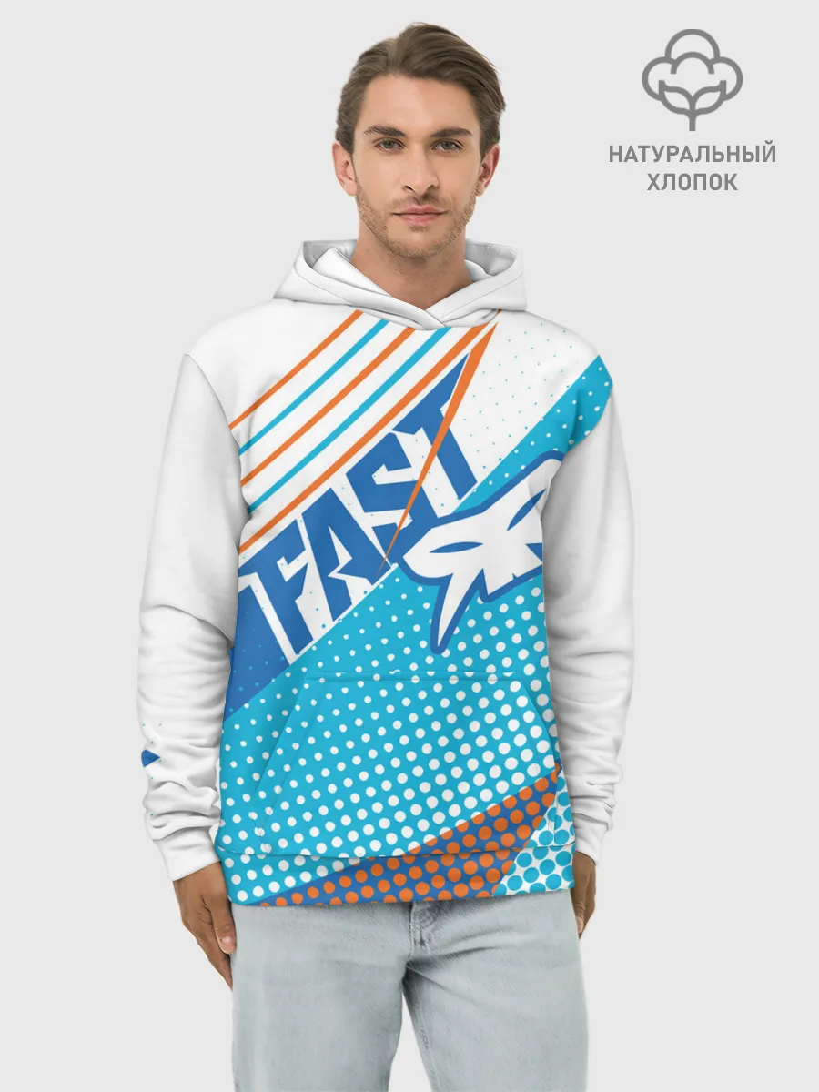 Худи мужской база хлопок / Форма для мотокросса FOX