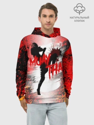 Худи мужской база хлопок / Muay Thai