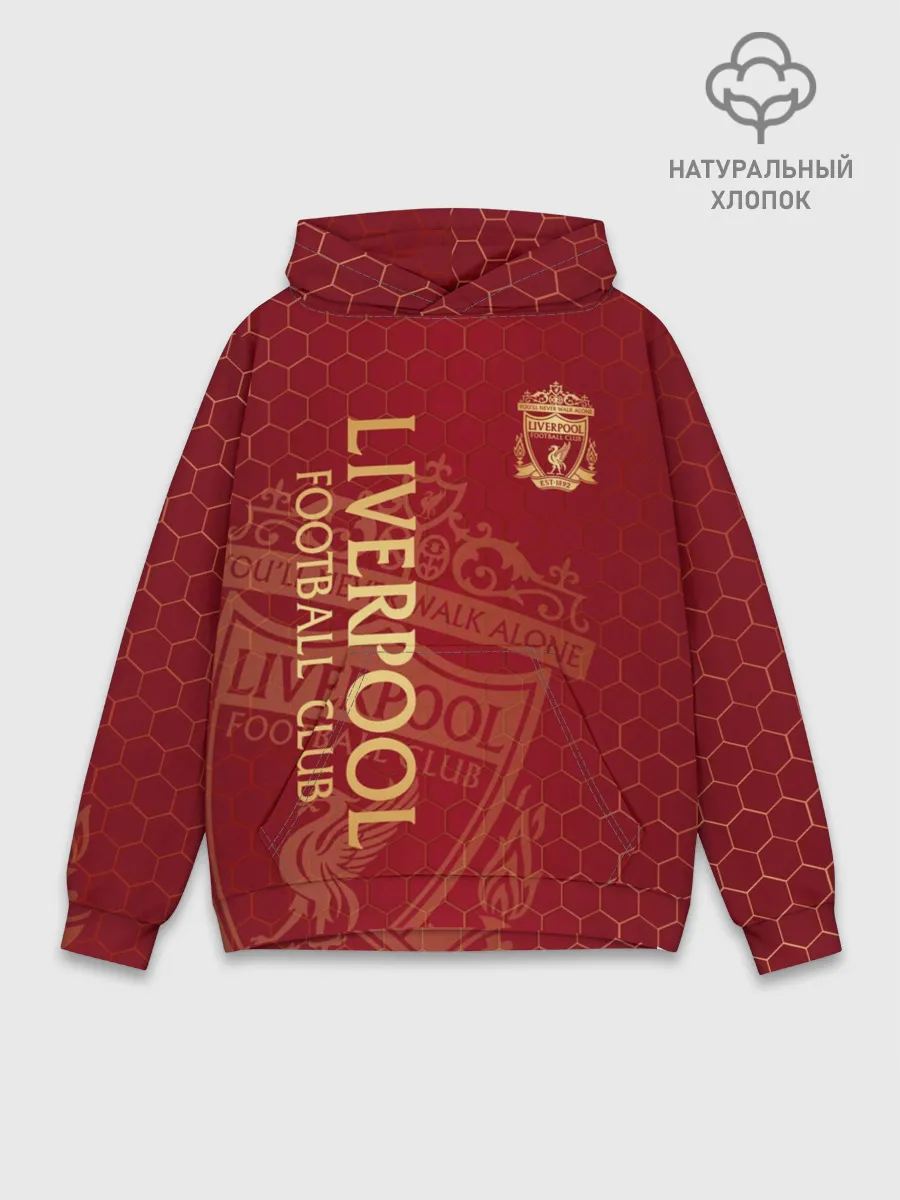 Худи мужской база хлопок / Ливерпуль