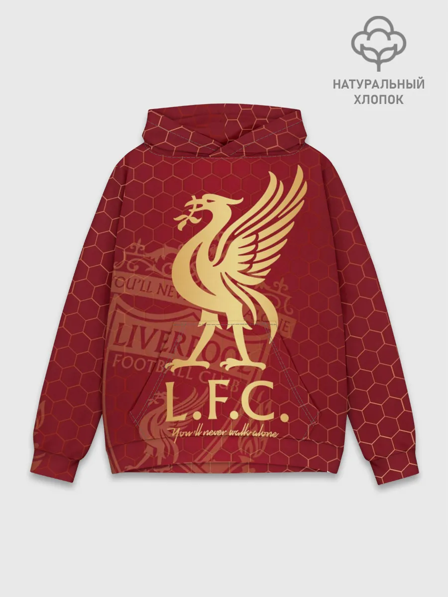 Худи мужской база хлопок / Ливерпуль