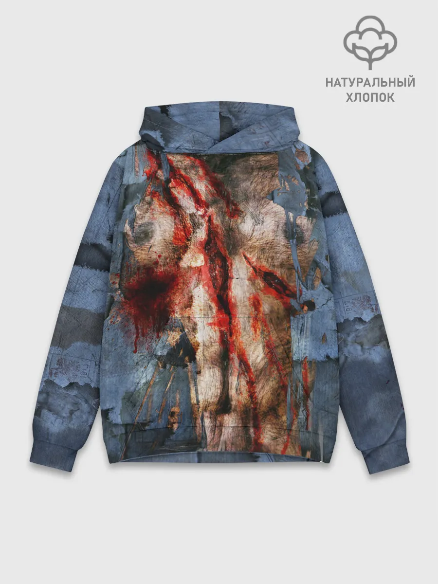 Худи мужской база хлопок / Оборотень