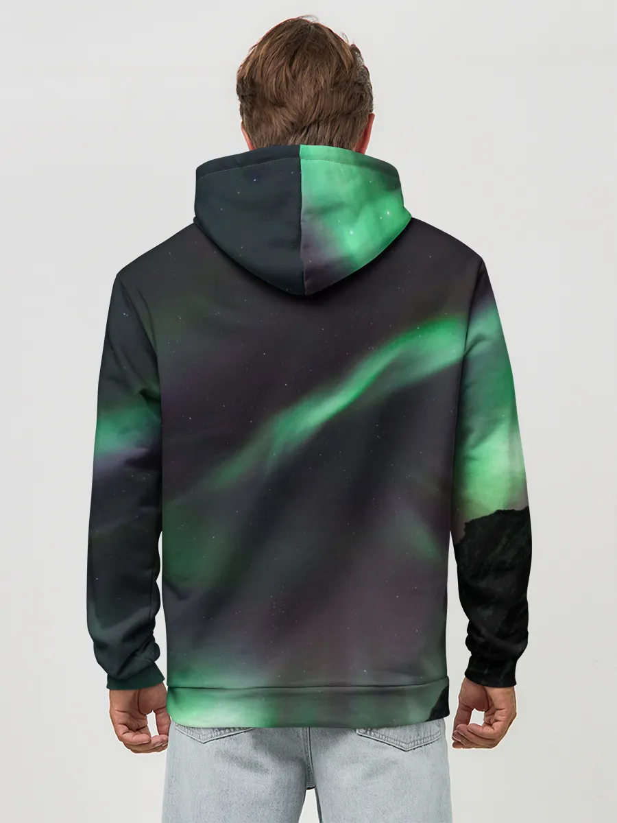 Худи мужской база хлопок / Северное сияние