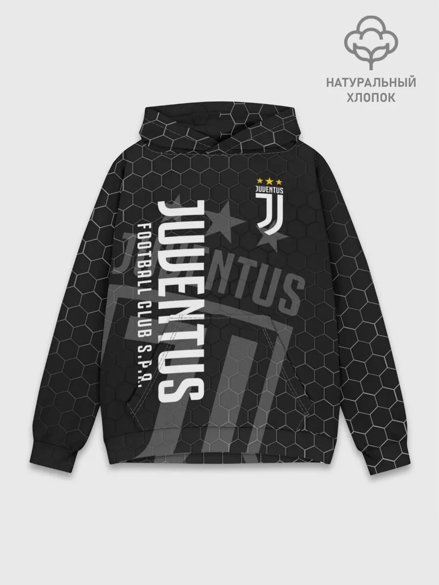 Худи мужской база хлопок / Ювентус