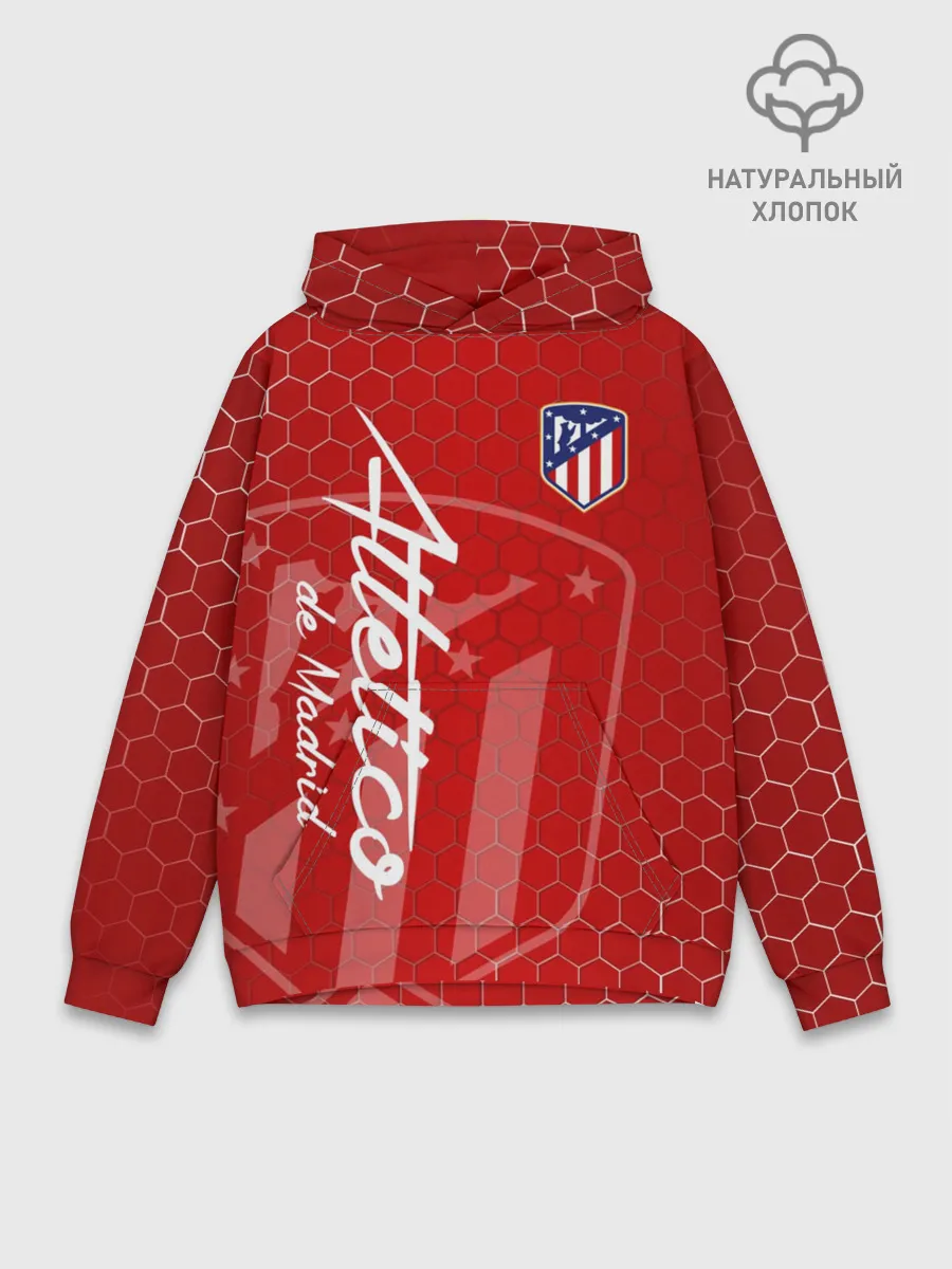 Худи мужской база хлопок / Атлетико Мадрид