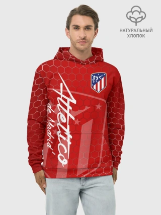 Худи мужской база хлопок / Атлетико Мадрид