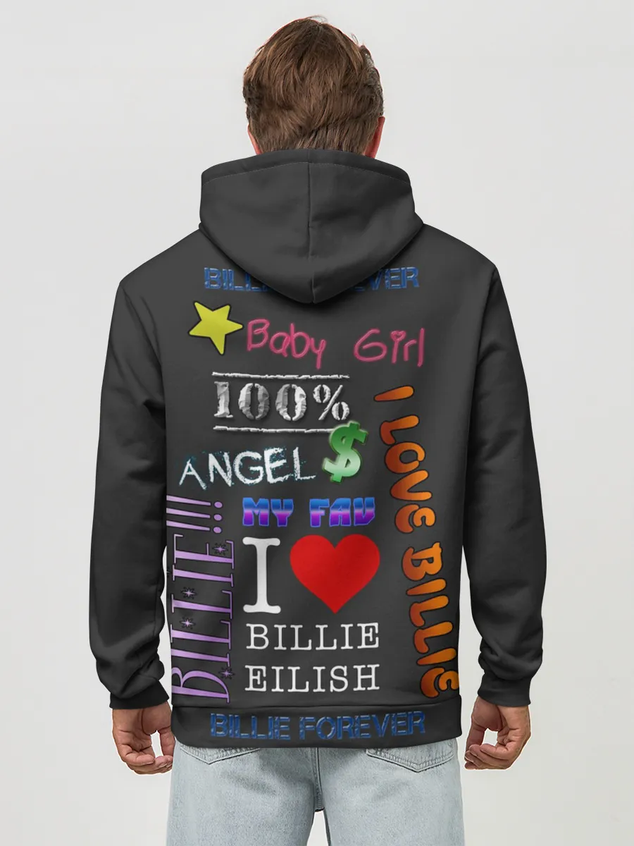 Худи мужской база хлопок / Billie Eilish fan