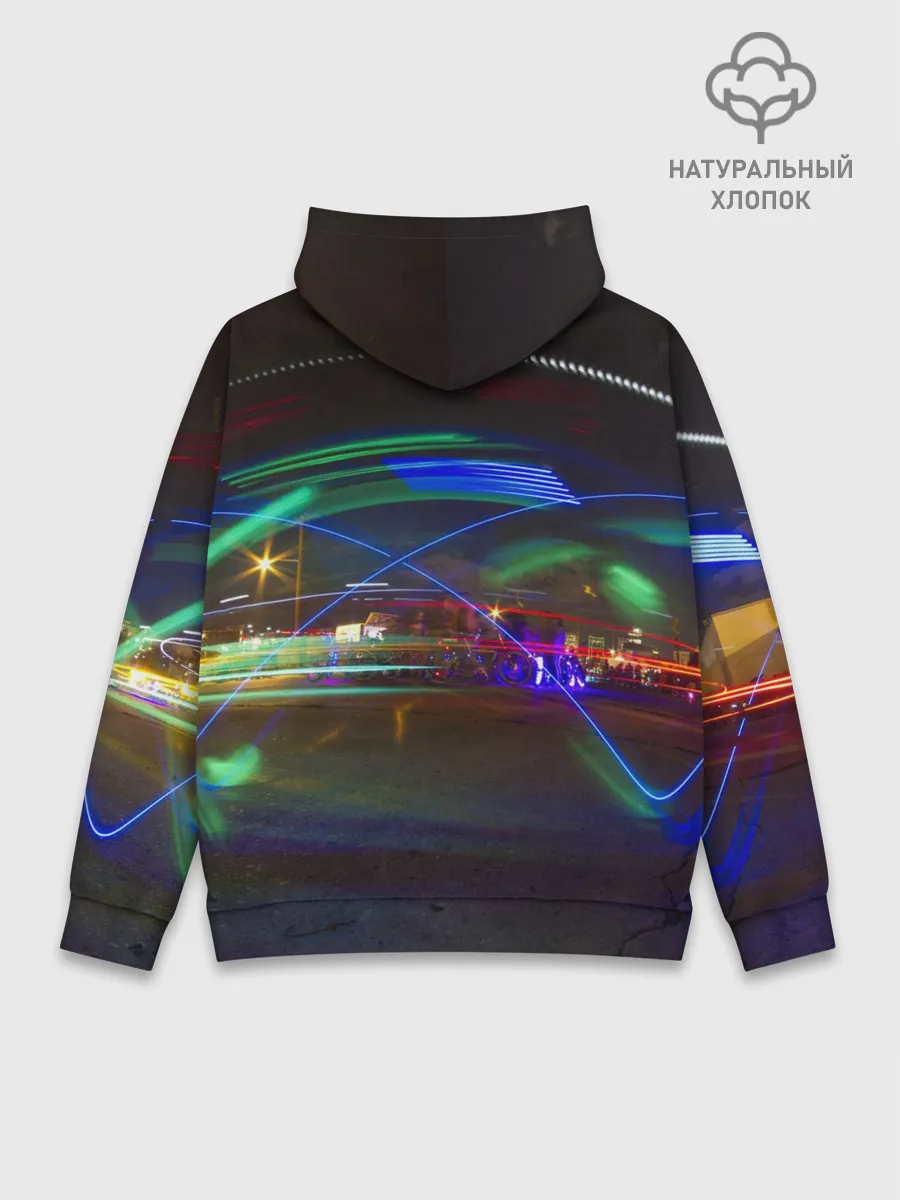 Худи мужской база хлопок / Neon