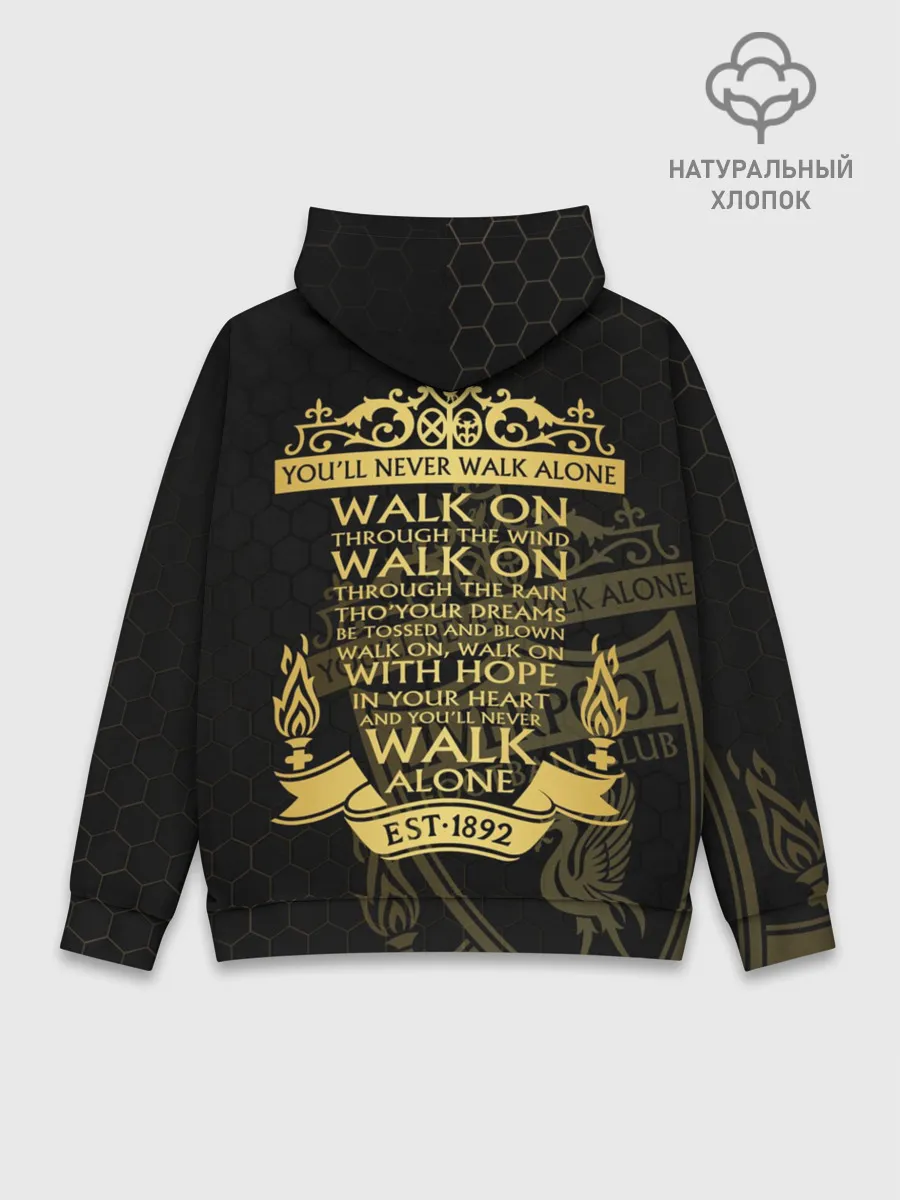 Худи мужской база хлопок / Ливерпуль