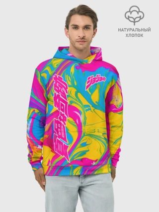 Худи мужской база хлопок / JoJo Bizarre Adventure