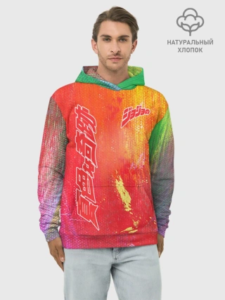 Худи мужской база хлопок / JoJo Bizarre Adventure