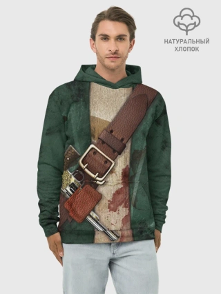 Худи мужской база хлопок / Пират