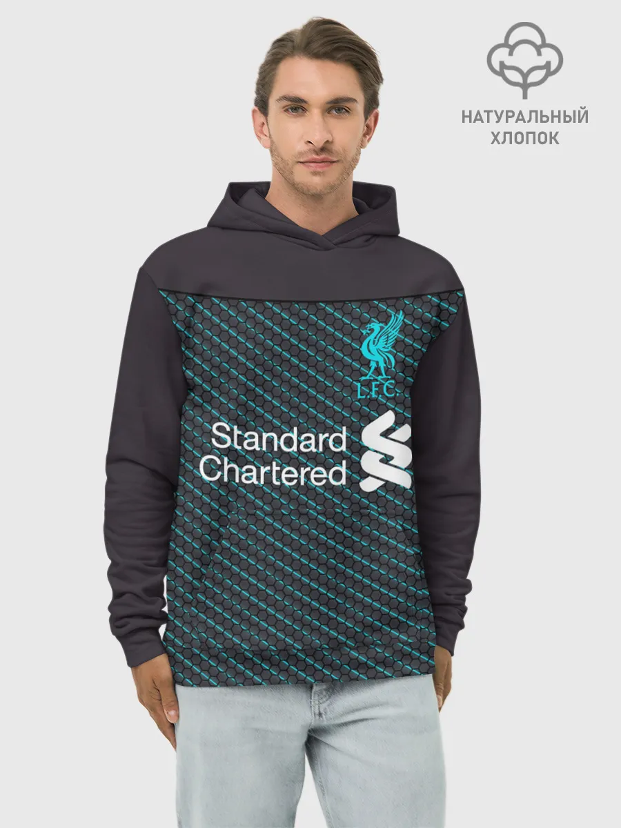 Худи мужской база хлопок / Liverpool 19-20 home - форма.