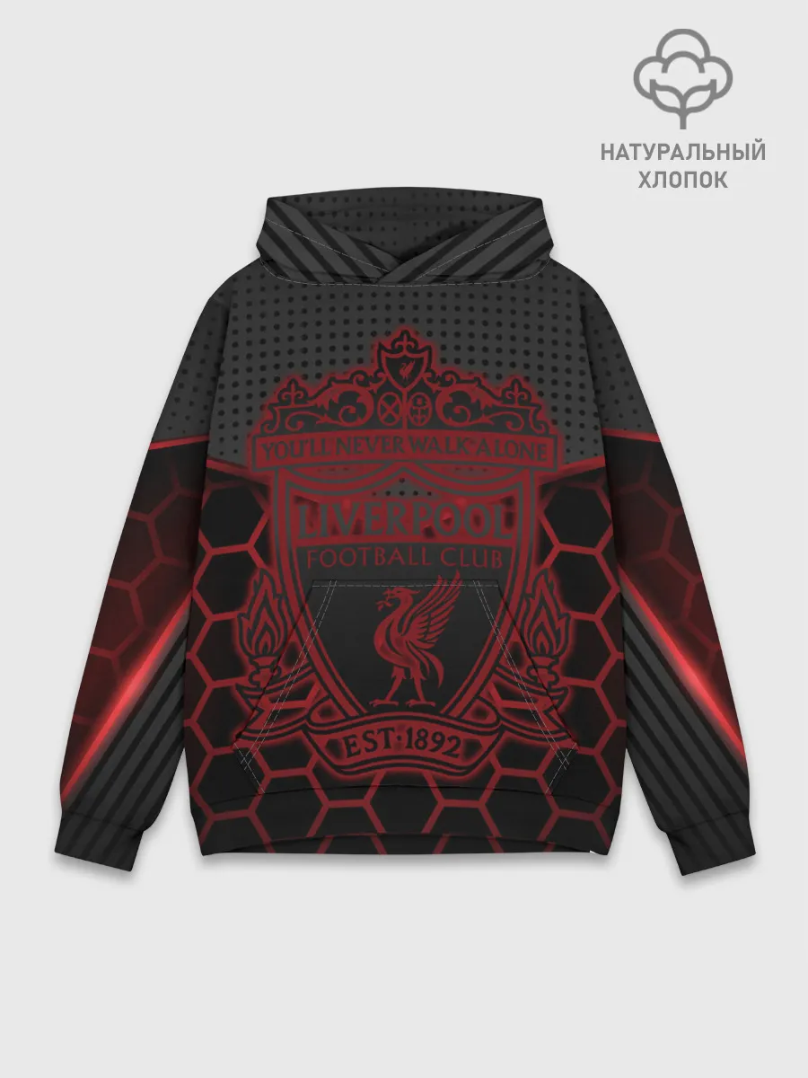 Худи мужской база хлопок / Liverpool F.C.