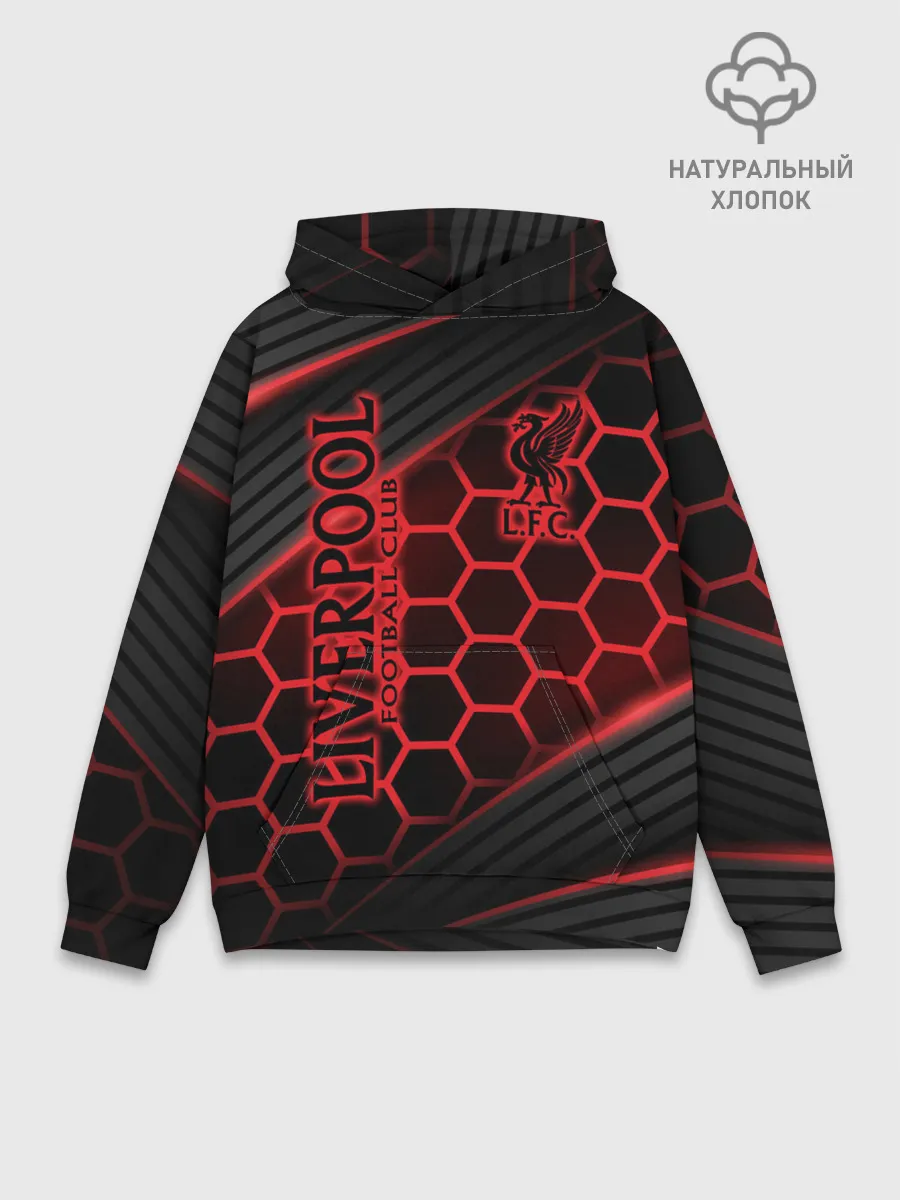 Худи мужской база хлопок / Liverpool F.C.