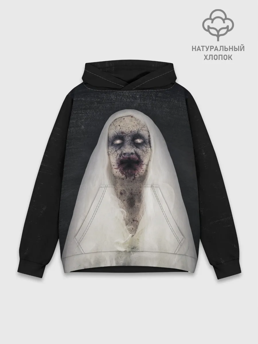 Худи мужской база хлопок / Страшный призрак