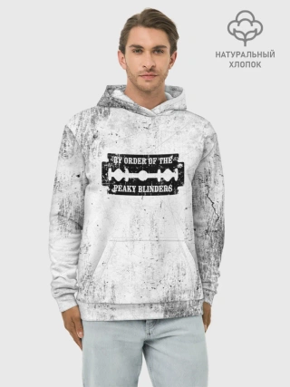 Худи мужской база хлопок / Острые козырьки