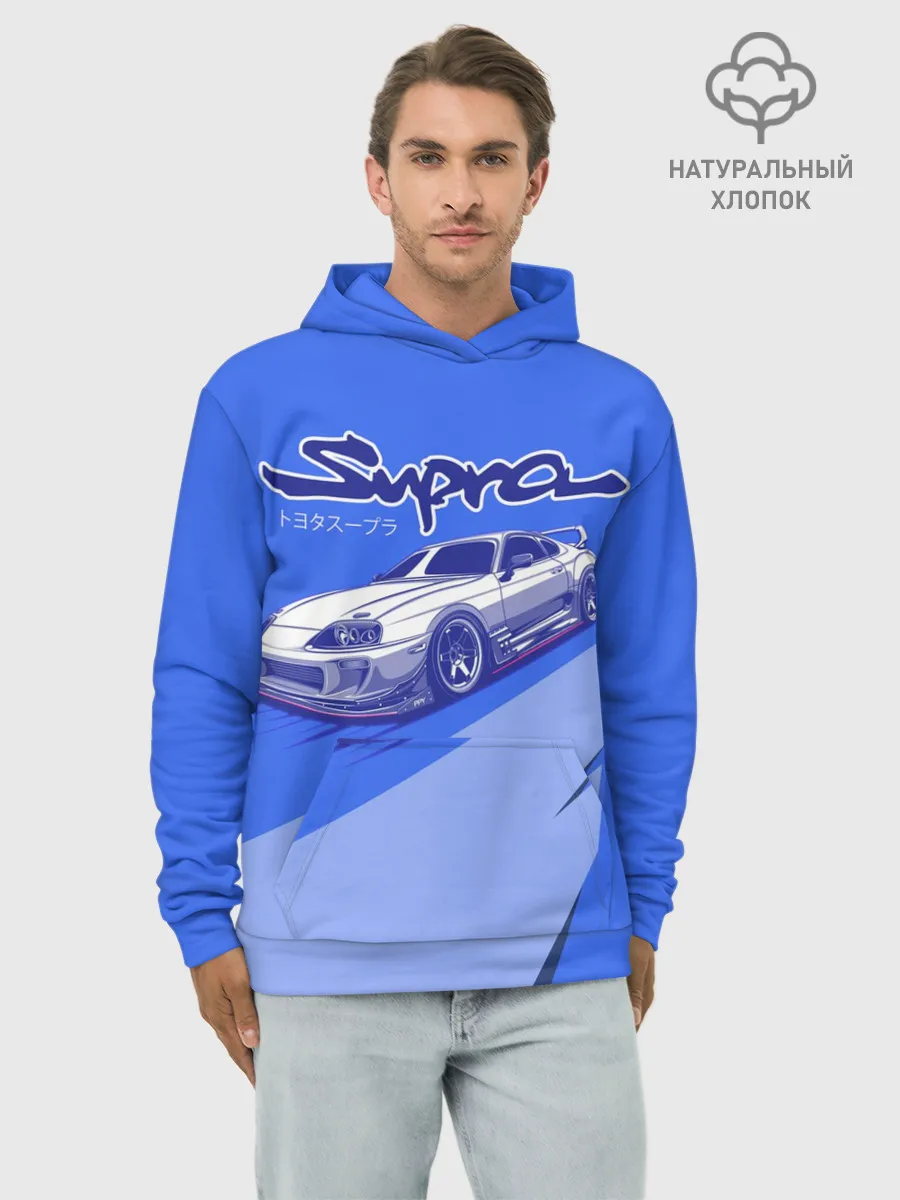 Худи мужской база хлопок / Supra