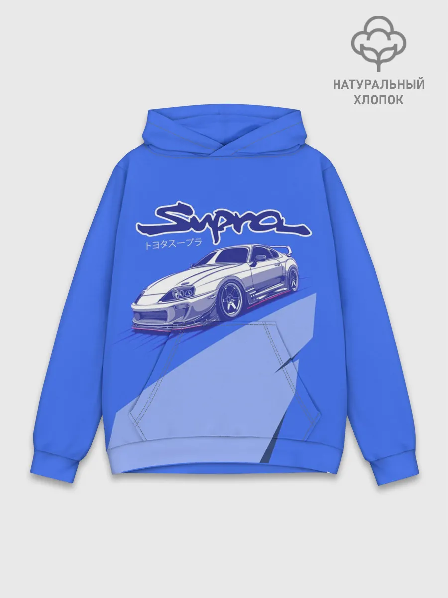 Худи мужской база хлопок / Supra