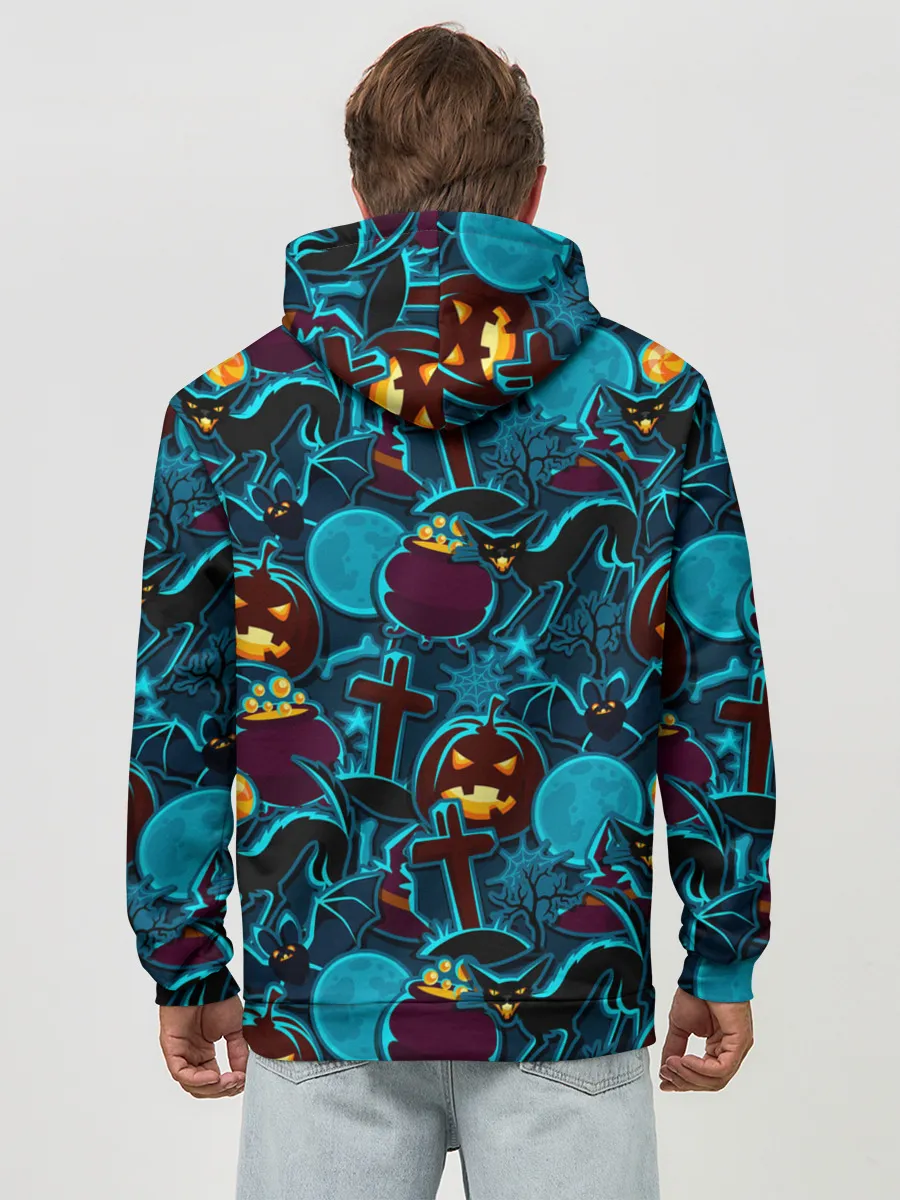 Худи мужской база хлопок / Хэллоуин