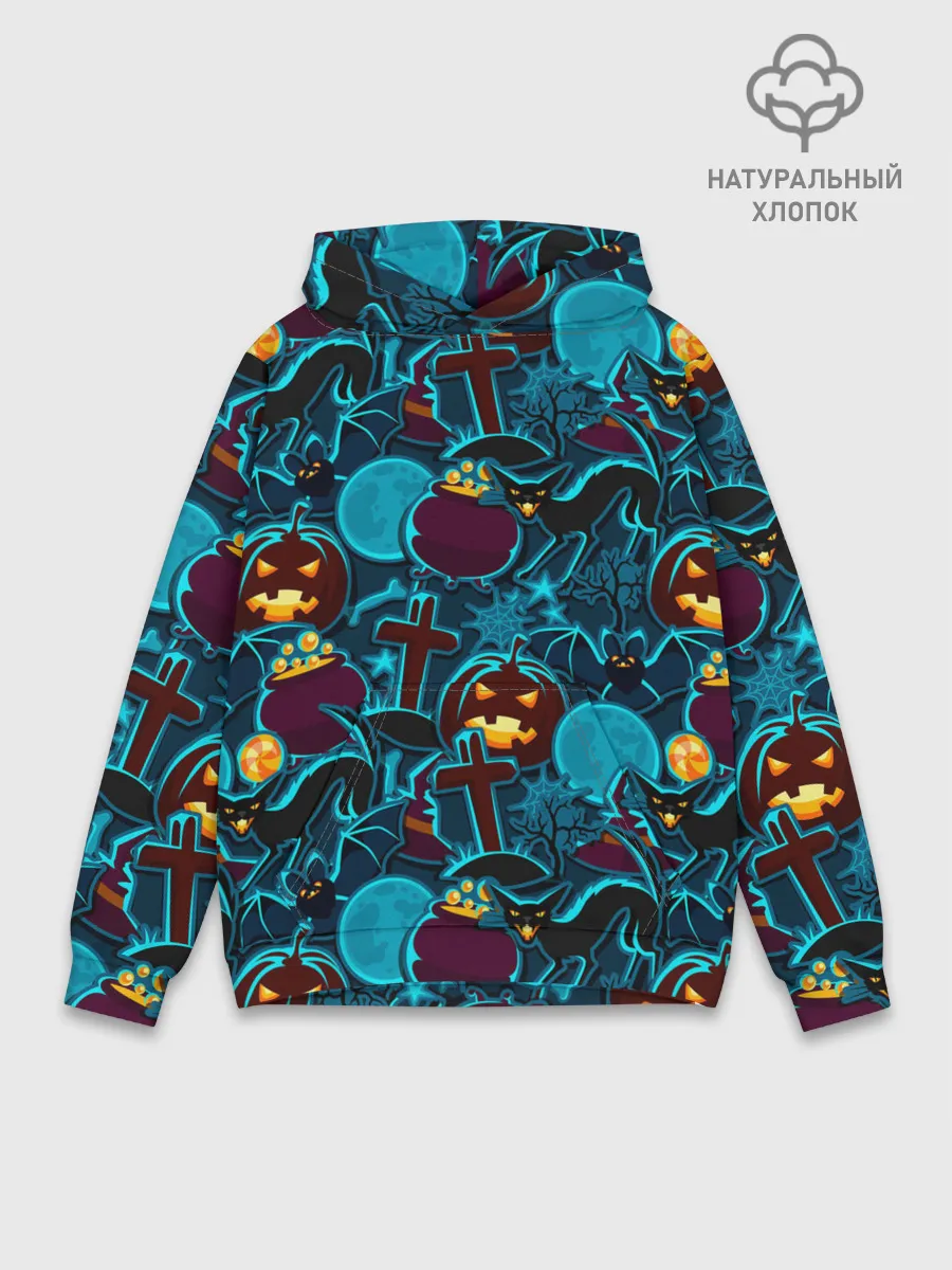 Худи мужской база хлопок / Хэллоуин