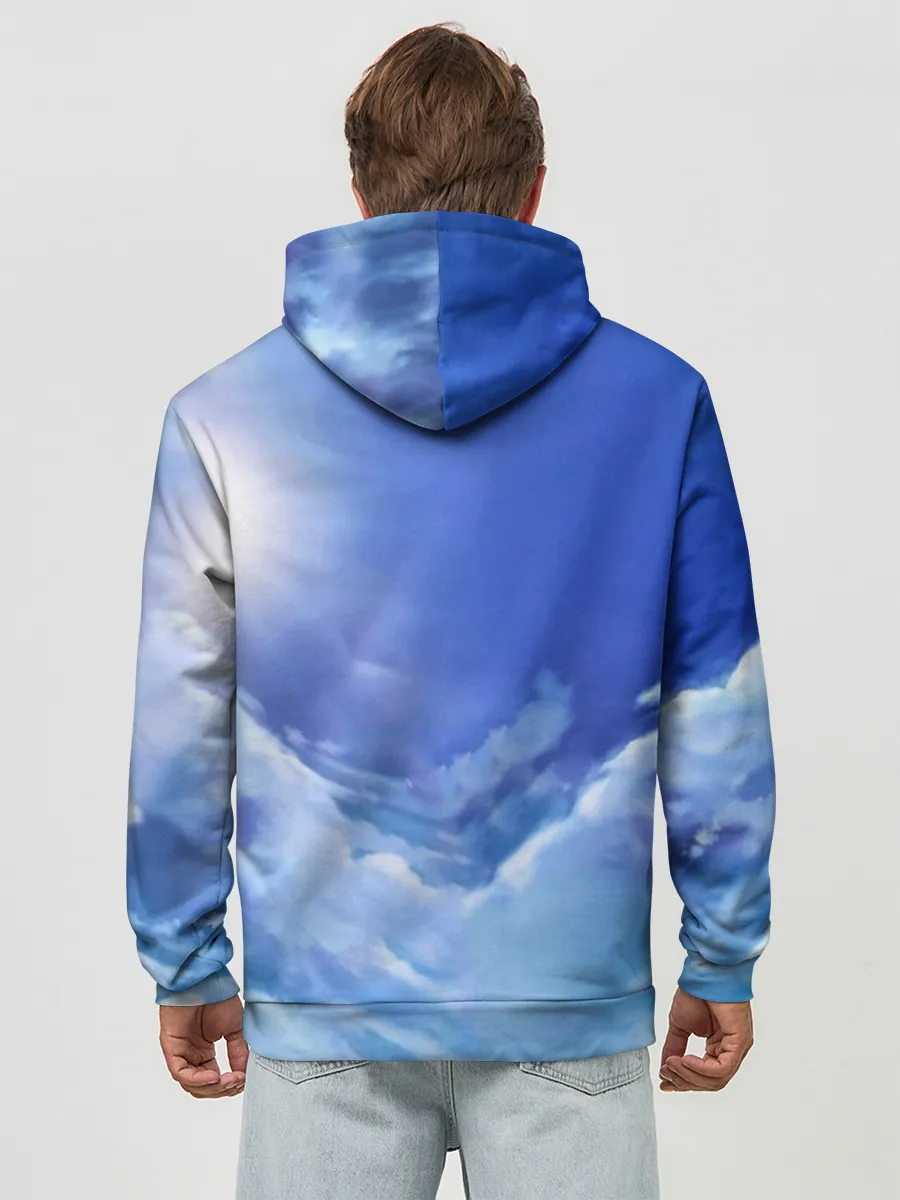 Худи мужской база хлопок / ноль два небо