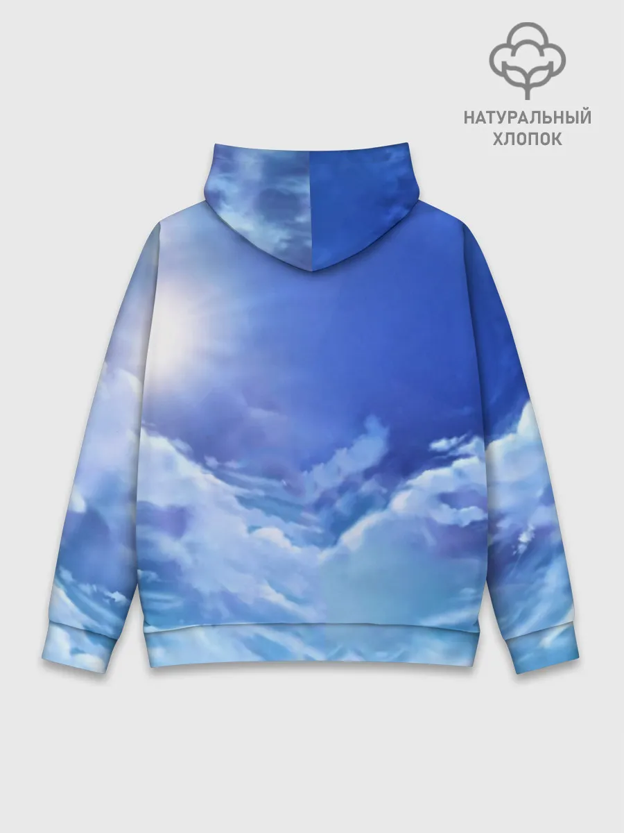 Худи мужской база хлопок / ноль два небо