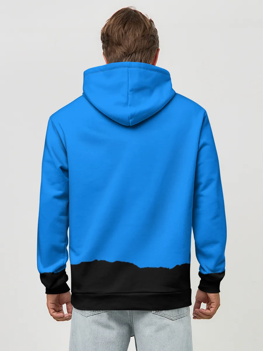 Худи мужской база хлопок / TEAM FORTRESS 2 BLUE TEAM