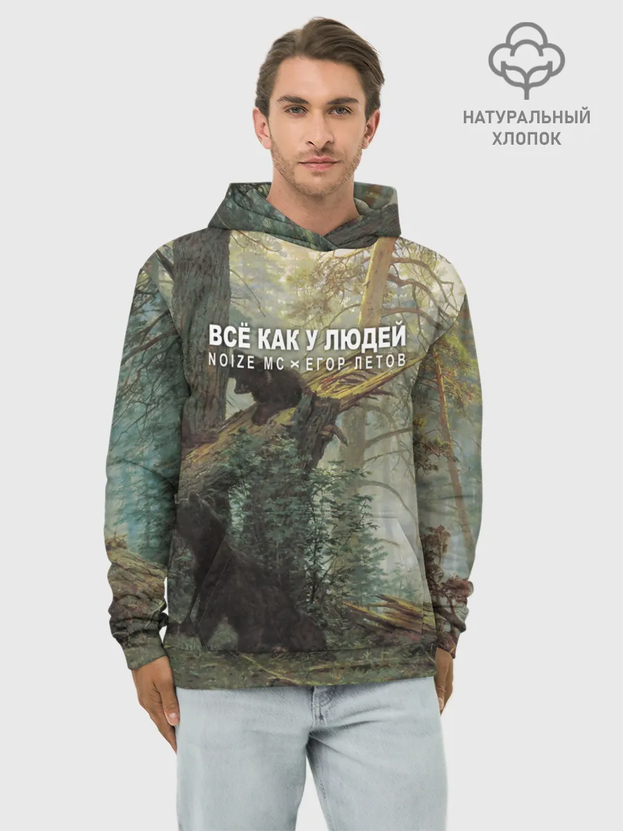 Худи мужской база хлопок / Все как у людей