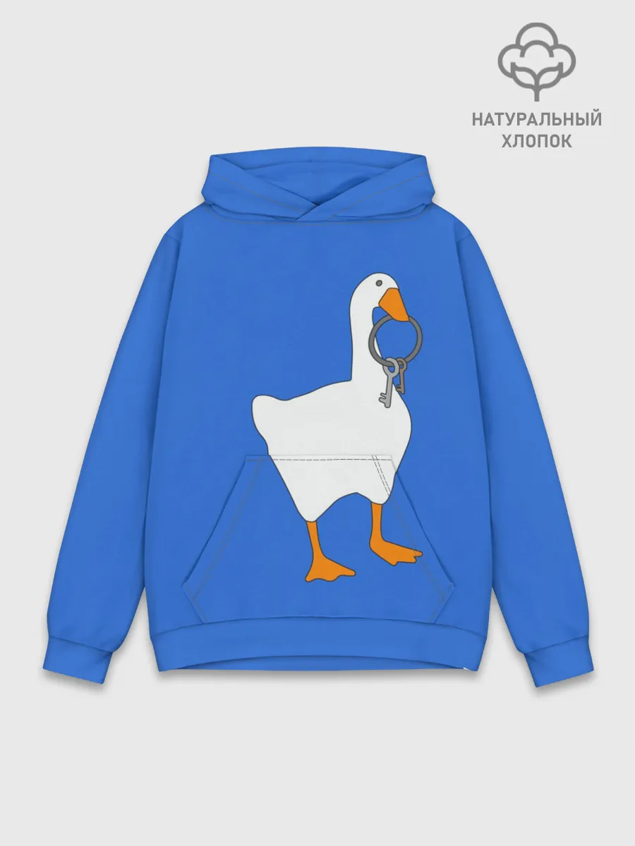 Худи мужской база хлопок / Untitled Goose Game