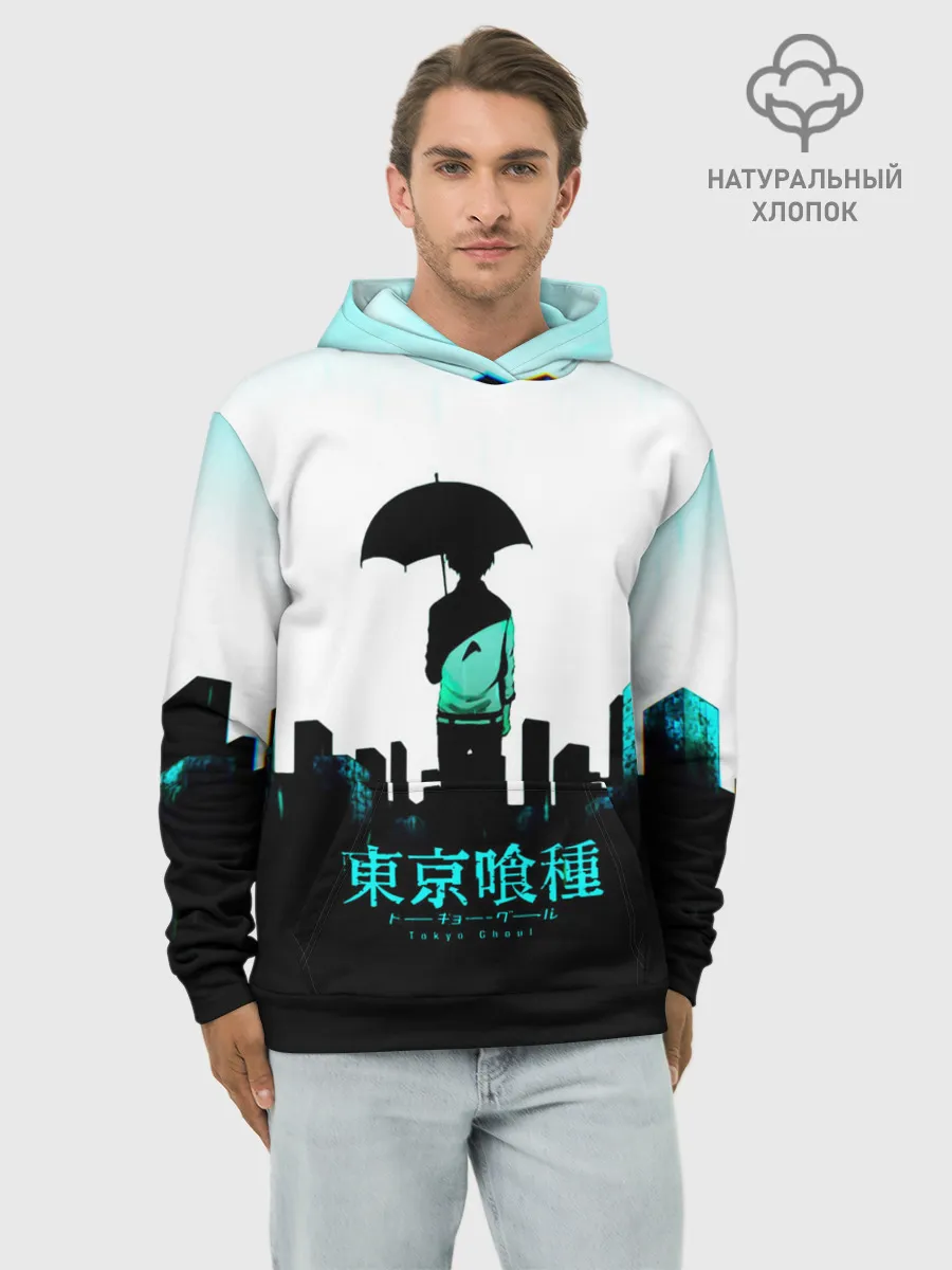 Худи мужской база хлопок / Токийский гуль