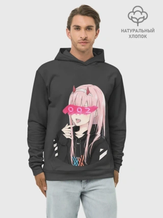 Худи мужской база хлопок / Zero Two