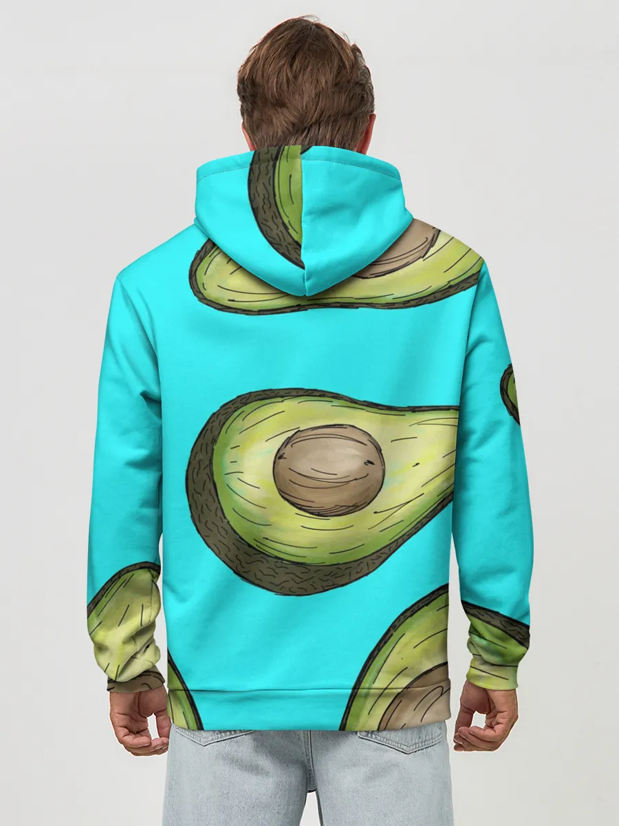 Худи мужской база хлопок / Авокадо