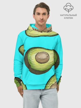 Худи мужской база хлопок / Авокадо