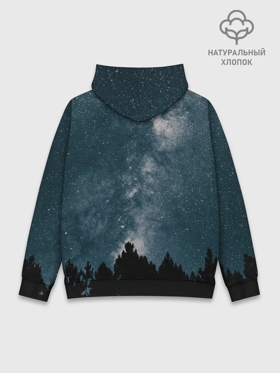 Худи мужской база хлопок / Идущий к реке