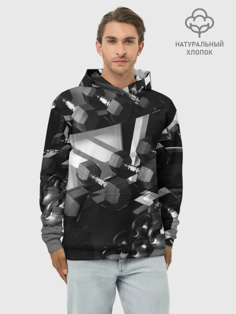 Худи мужской база хлопок / Качалка